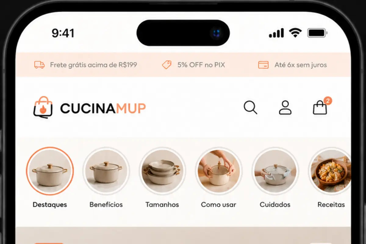 Stories de produto